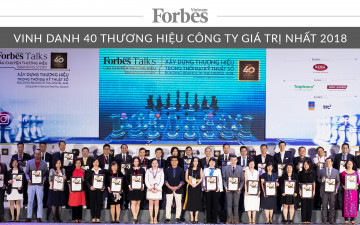 Lễ vinh danh 40 thương hiệu công ty giá trị nhất Việt Nam năm 2018