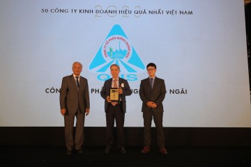 Công ty CP Đường Quảng Ngãi được vinh danh trong “Top 50 Công ty Kinh doanh Hiệu quả nhất Việt Nam 2023”