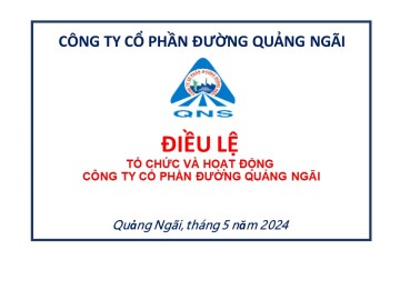 Điều lệ tổ chức và hoạt động Công ty Cổ phần năm 2024