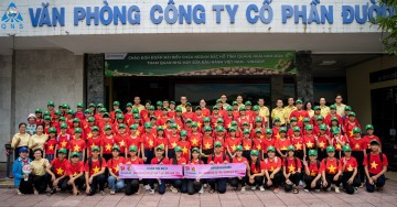 QNS phối hợp với Tỉnh đoàn tổ chức tham quan Nhà máy Vinasoy cho 100 đại biểu thiếu nhi cháu ngoan Bác Hồ