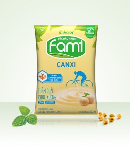 Sữa đậu nành Fami Canxi bịch 200ml