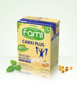 Sữa đậu nành Fami Canxi plus hộp 200ml