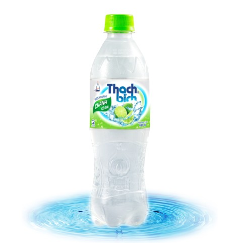 Nước khoáng chanh Thạch Bích có ga (Pet 480ml)