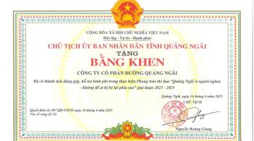 QNS vinh dự đón nhận Bằng khen của UBND tỉnh Quảng Ngãi