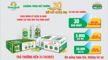 “Cơn mưa giải thưởng” với tổng giá trị hơn 5 tỷ đồng của Bia Dung Quất và Hello High