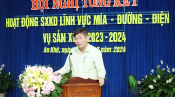 Công ty cổ phần Đường Quảng Ngãi tổ chức Hội nghị tổng kết hoạt động SXKD lĩnh vực Mía-Đường-Điện vụ sản xuất 2023-2024