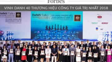 Lễ vinh danh 40 thương hiệu công ty giá trị nhất Việt Nam năm 2018