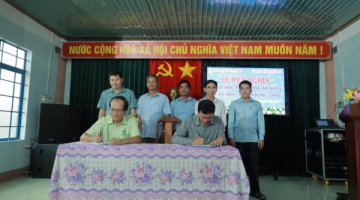 Nhà máy Đường An Khê kết nghĩa xã SRó huyện Kông Chro