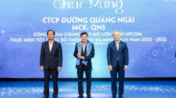 QNS đạt Top 10 Công ty đại chúng quy mô lớn trên UPCOM thực hiện tốt công bố thông tin và minh bạch năm 2022-2023