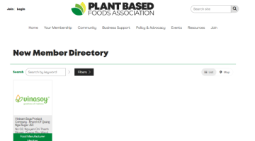 Vinasoy chính thức gia nhập Hiệp hội Thực phẩm có nguồn gốc thực vật (Plant Based Foods Association - PBFA)