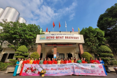 Nhà máy BIA DUNG QUẤT quan tâm, chăm lo đến đời sống văn hóa tinh thần của nữ công nhân lao động