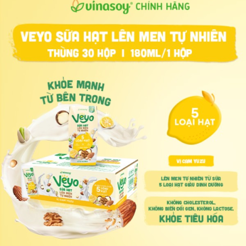 Sữa chua uống từ thực vật VEYO vị Cam Yuzu