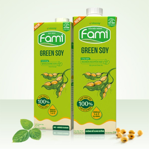 Sữa đậu nành Fami Green Soy không bổ sung đường 1000ml