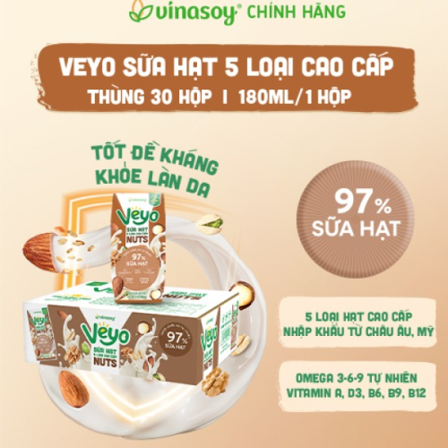 VEYO - Sữa hạt 5 loại cao cấp NUTS